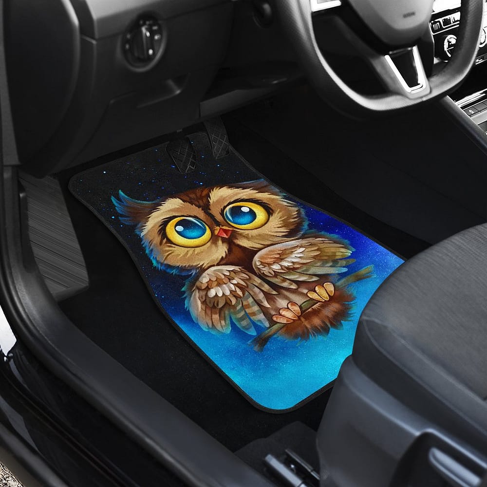 Inktee Store - Owl Front And Back Front And Back 1 Car Floor Mats Image