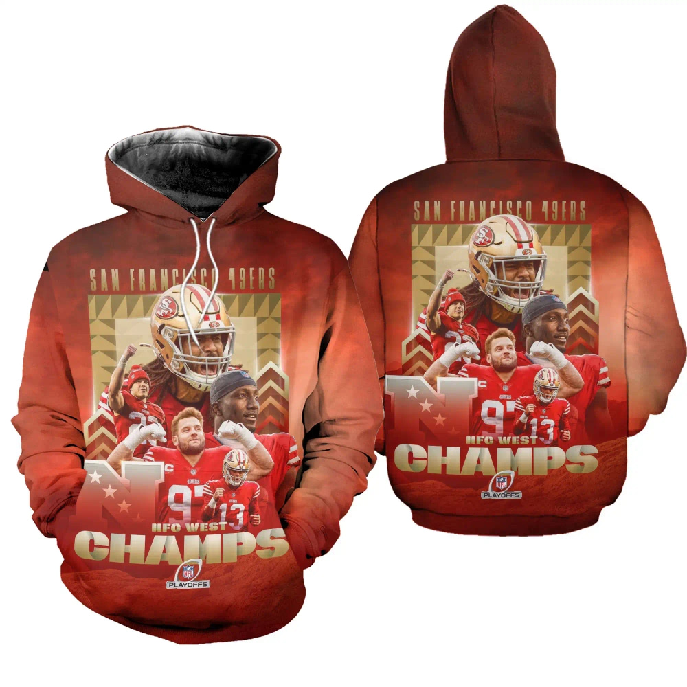 San Francisco 49ers Nfl Championships 2022 Pullover 3D Hoodie - Inktee ...
