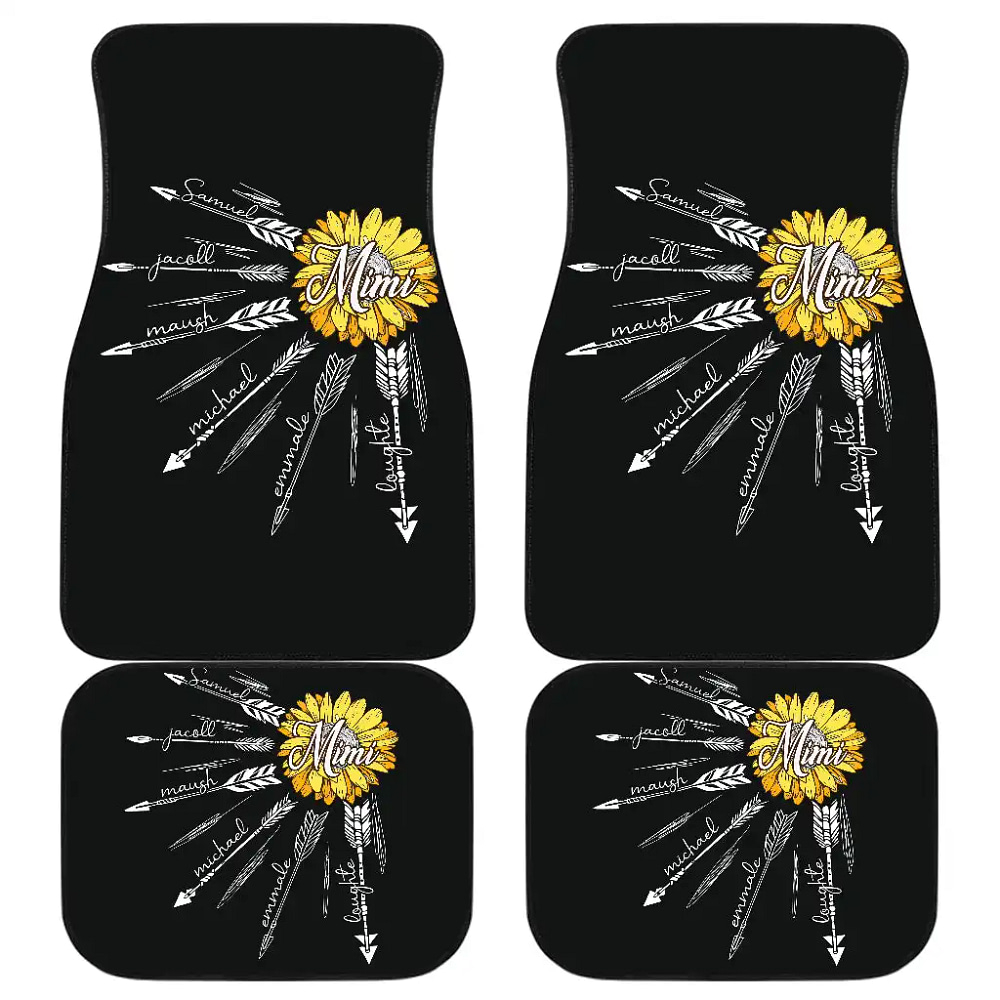 Sunflowers Art Front And Back Car Floor Mats