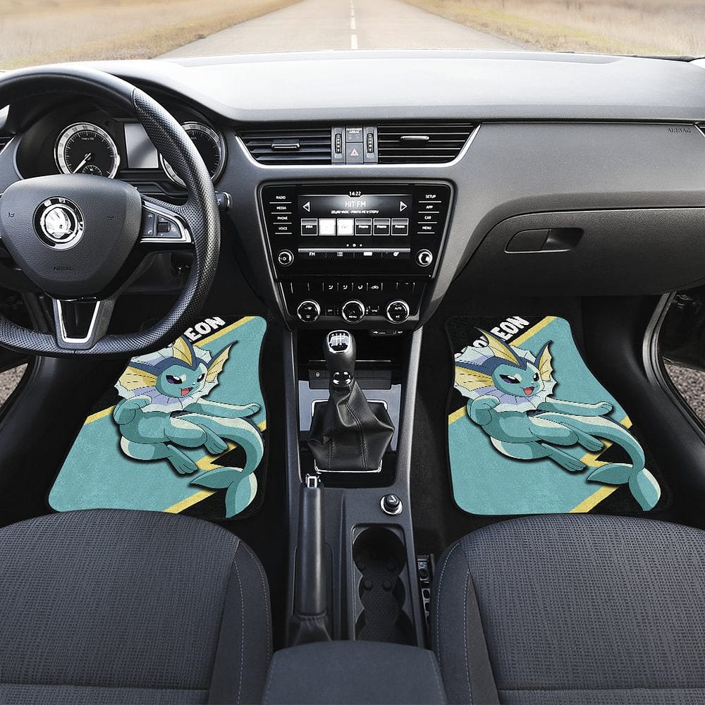 Inktee Store - Vaporeon Custom Anime Pokemon Interior Accessories Car Floor Mats Image
