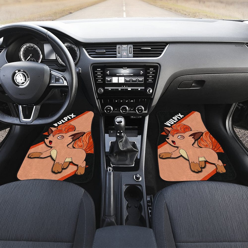 Inktee Store - Vulpix Custom Anime Pokemon Interior Accessories Car Floor Mats Image