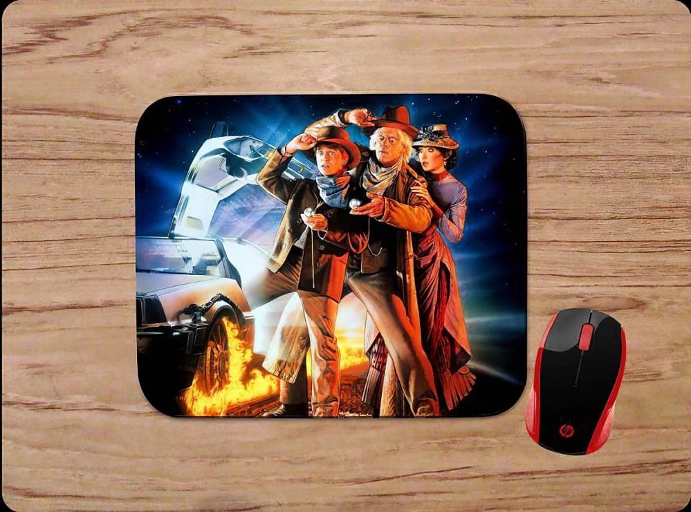 Back To The Future 3 Marty And Doc Mouse Pads