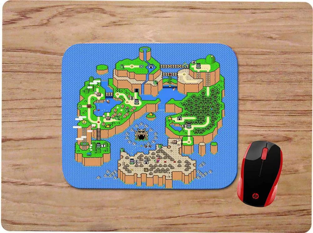Super Mario World Map Mouse Pads