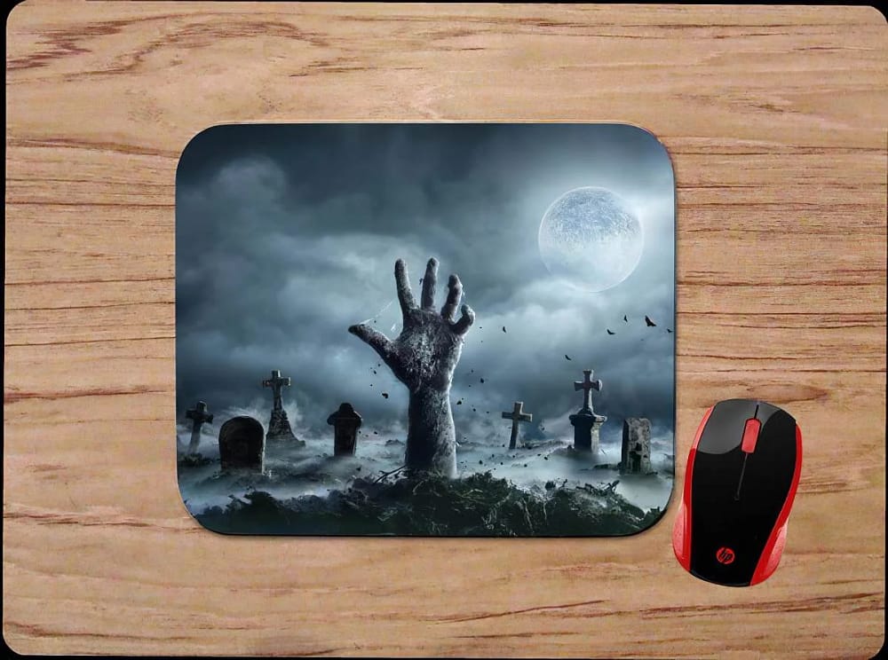 Zombie Hand Graveyard Scary Creepy Mouse Pads