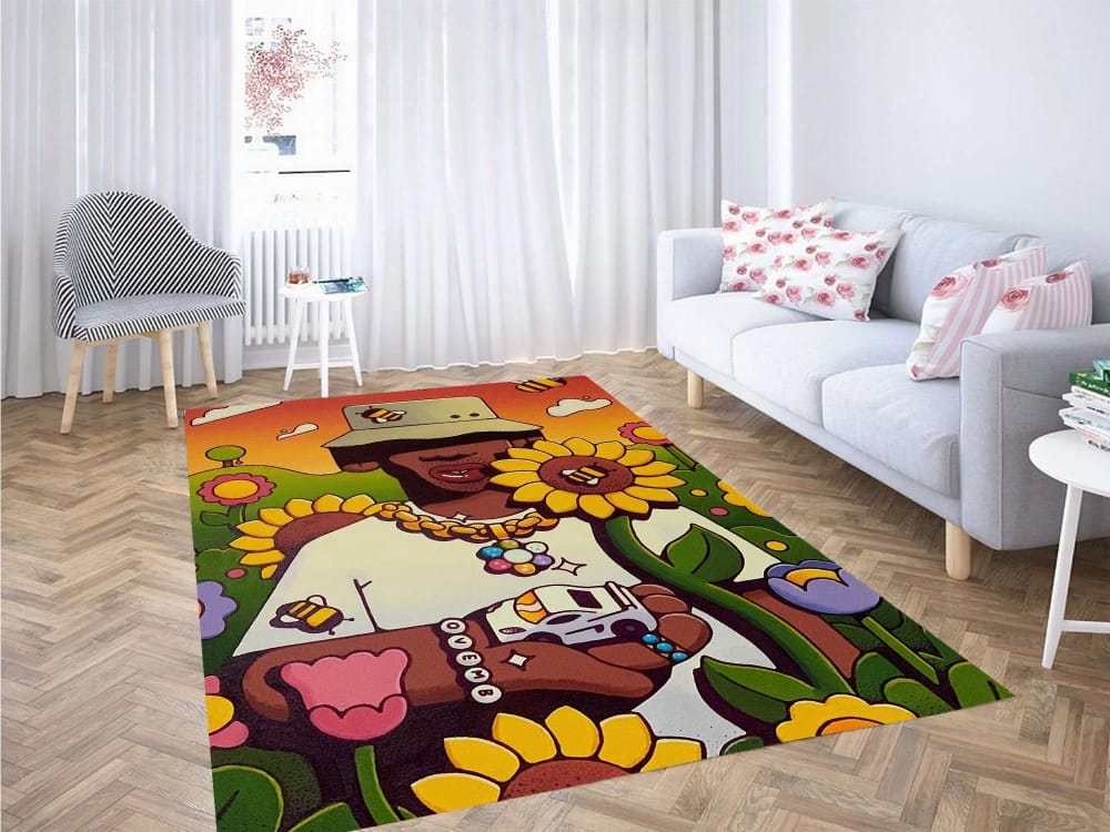 Artwork Igor Golf Wang Sunflower Carpet Rug