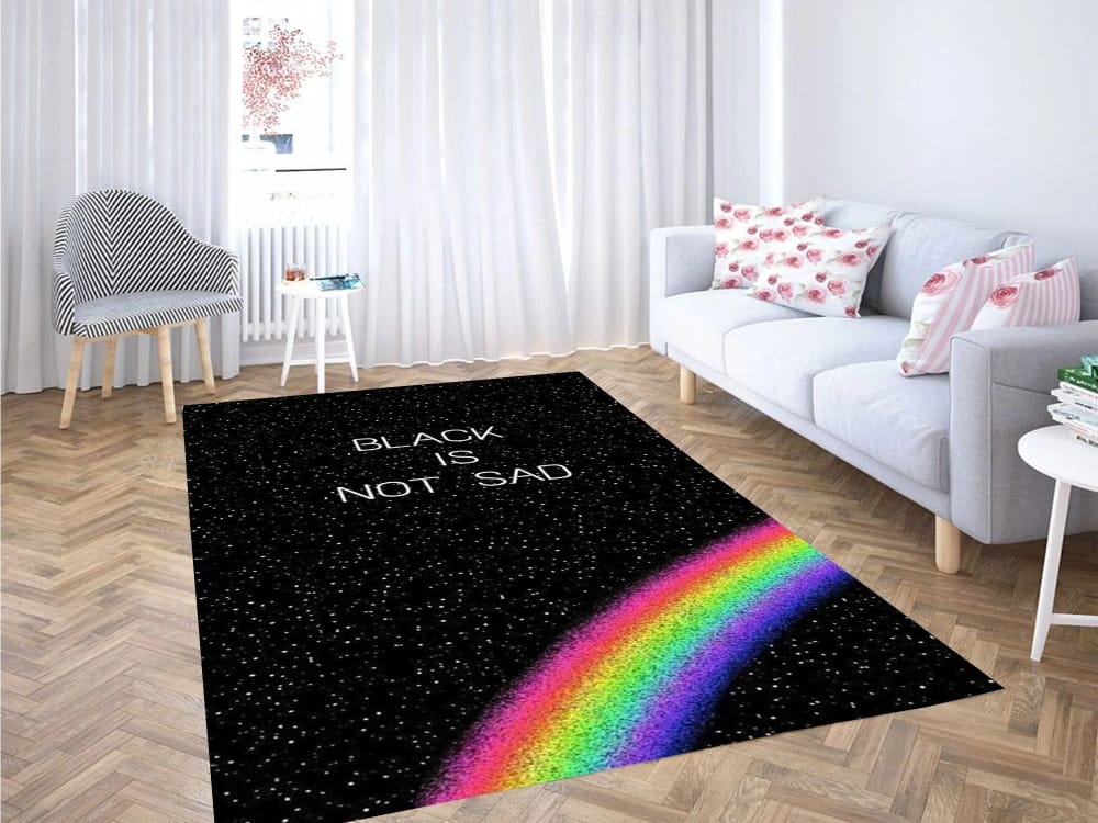 Black Is Not Sad Carpet Rug