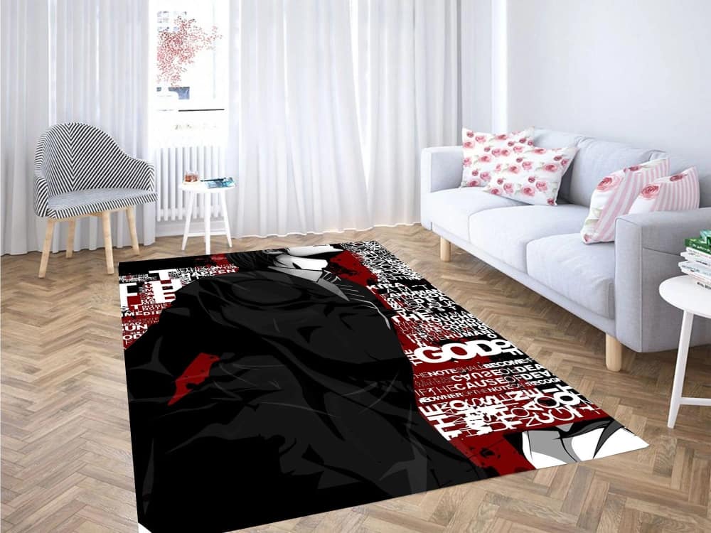 Death Note Typography Carpet Rug