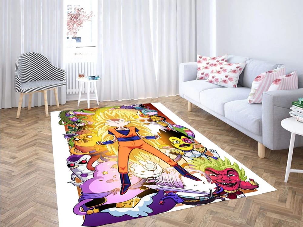 Dragon Ball Adventure Time Carpet Rug