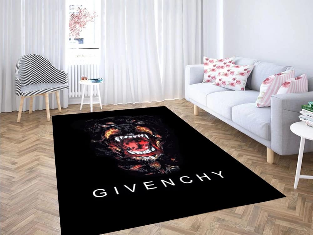 Givenchy Dog Wallpaper Carpet Rug