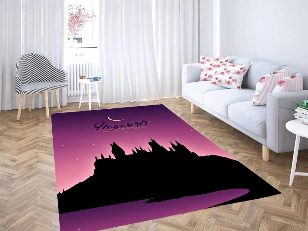 Hogwarts Silhouette Carpet Rug