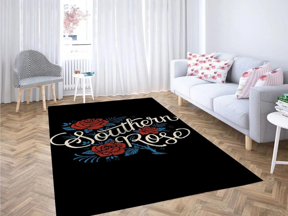 Hybrid Tea Rose Carpet Rug