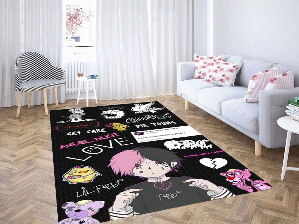 Lil Peep Wallpapers Anime Carpet Rug