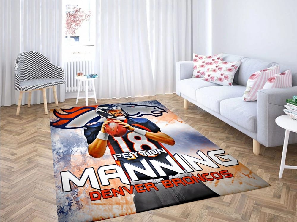 Peyton Manning Broncos Carpet Rug