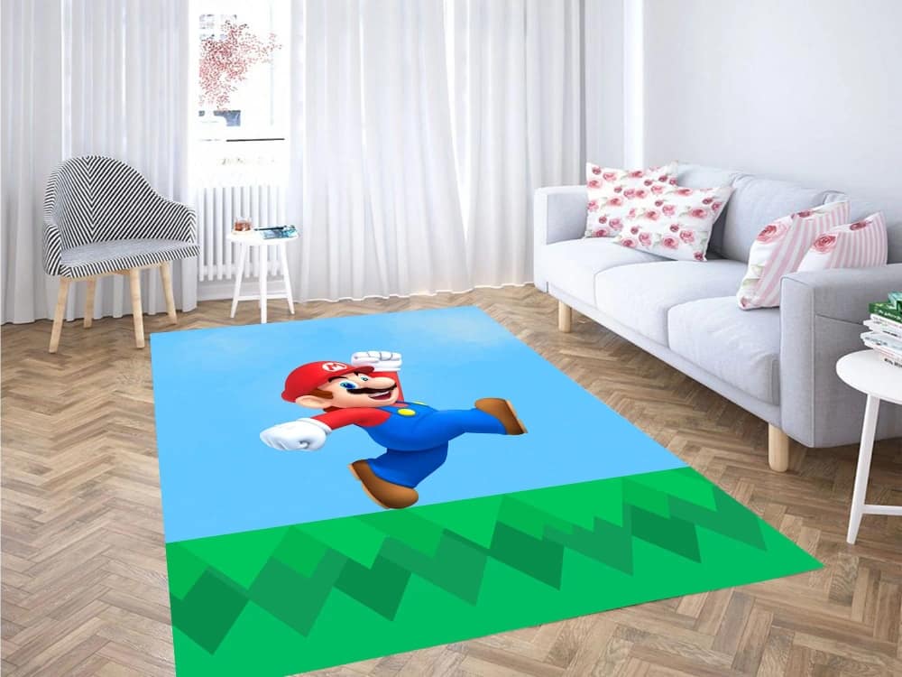 Super Mario 3d Carpet Rug