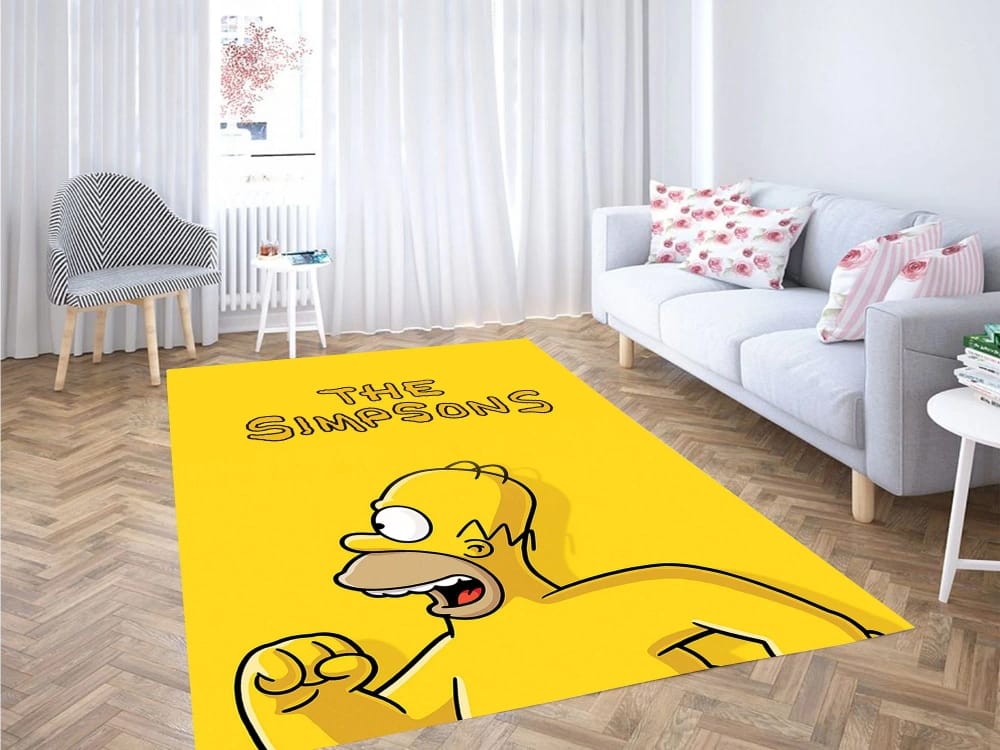 The Simpsons Running Carpet Rug