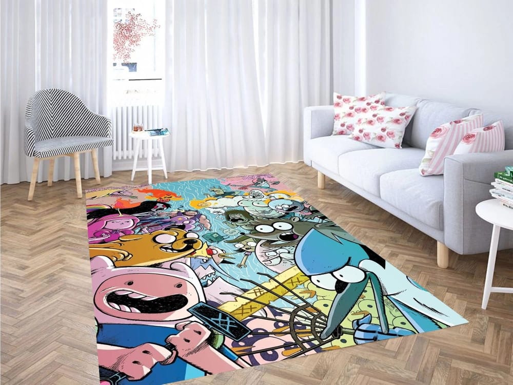 War Adventure Time Character Carpet Rug