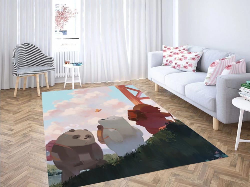 We Bare Bears Painting Carpet Rug
