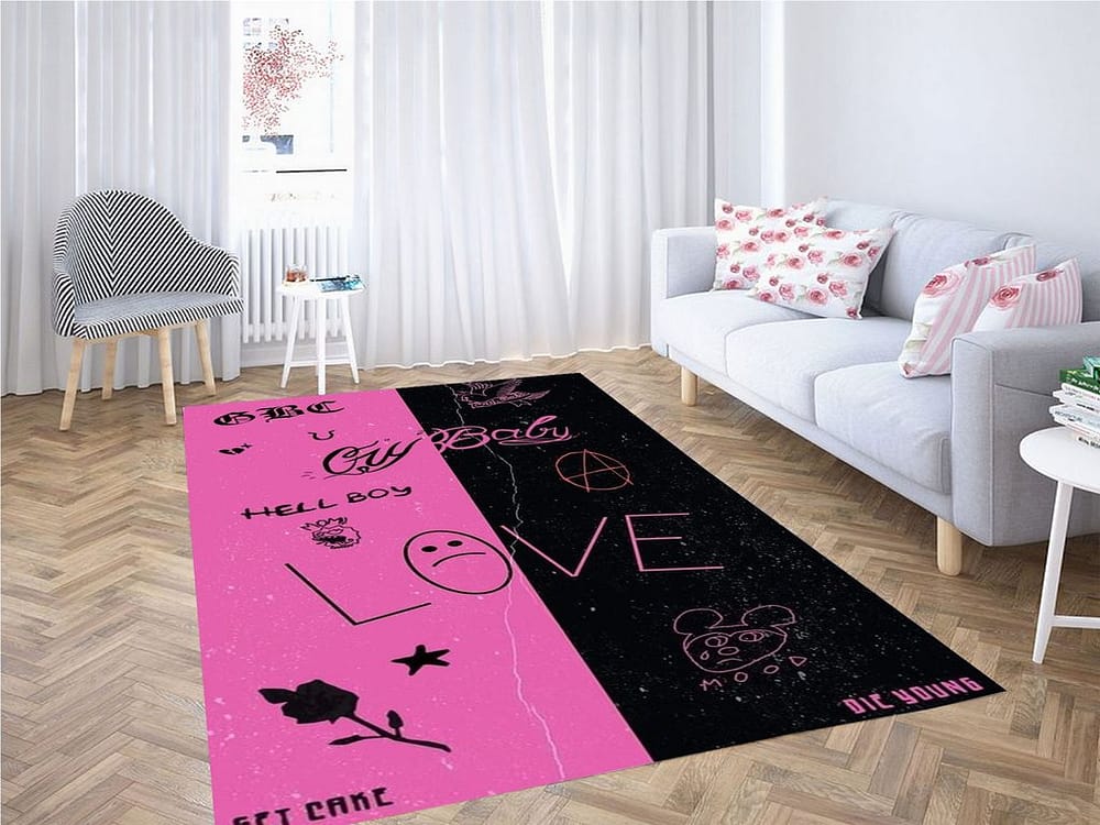 Lil Peep Wallpaper Living Room Modern Carpet Rug
