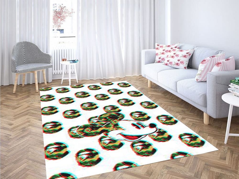Mickey Bape Wallpaper Living Room Modern Carpet Rug