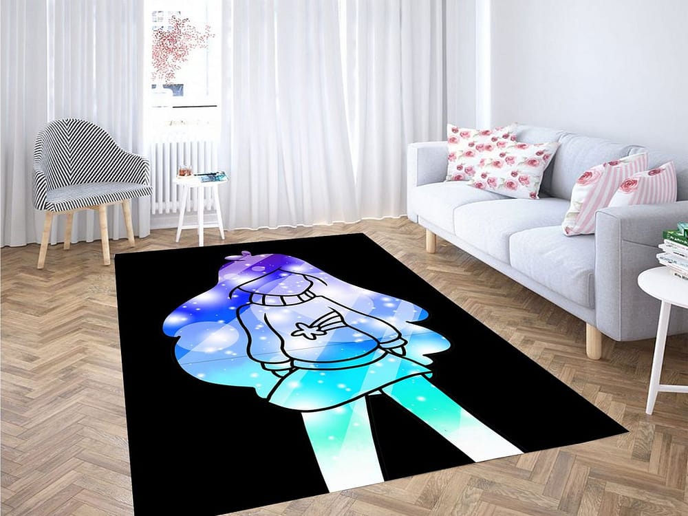 Silhouette Mabel Gravity Falls Living Room Modern Carpet Rug