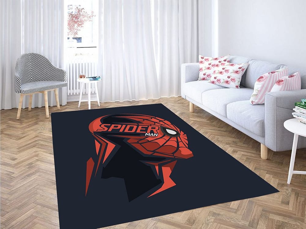 Spiderman Illustration Living Room Modern Carpet Rug