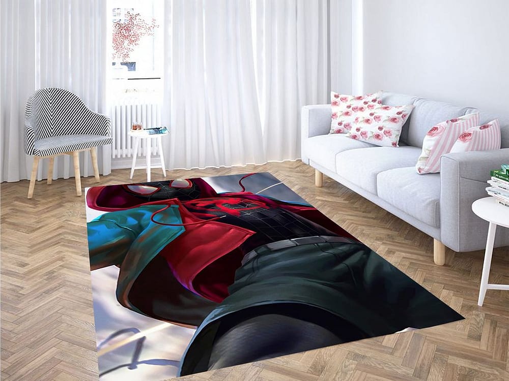 Spiderman Miles Moreles Living Room Modern Carpet Rug