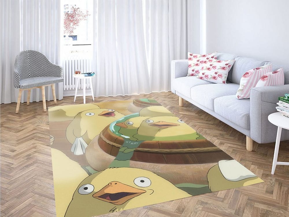 Spiried Away Animal Cute Scene Living Room Modern Carpet Rug