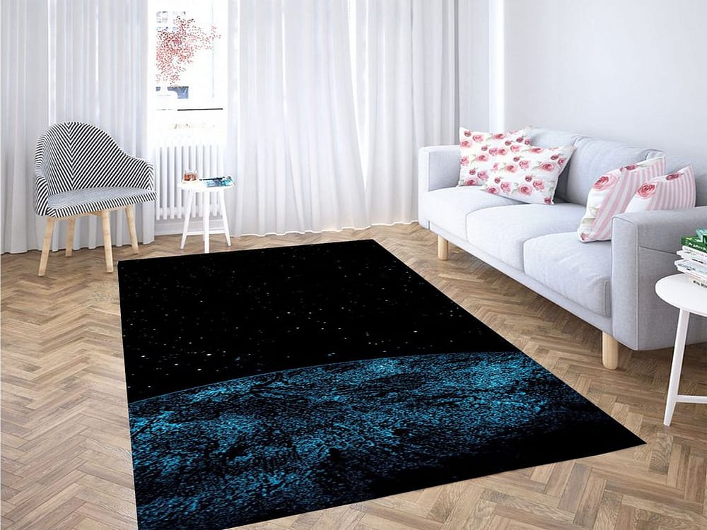 Star Background Living Room Modern Carpet Rug