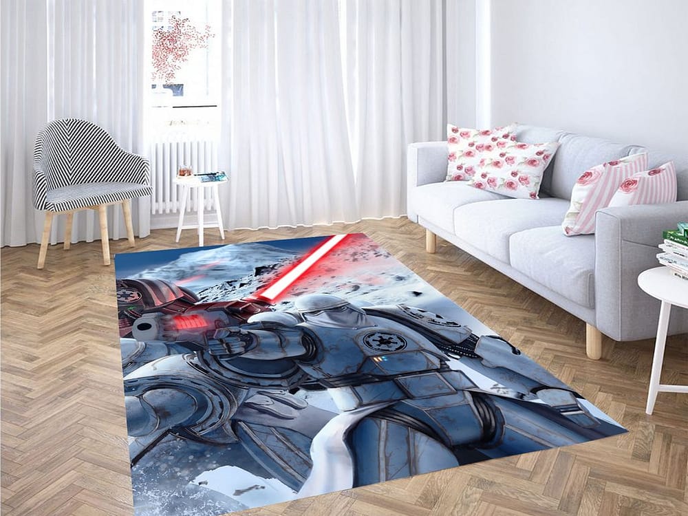 Stormtroopers White Star Wars Living Room Modern Carpet Rug
