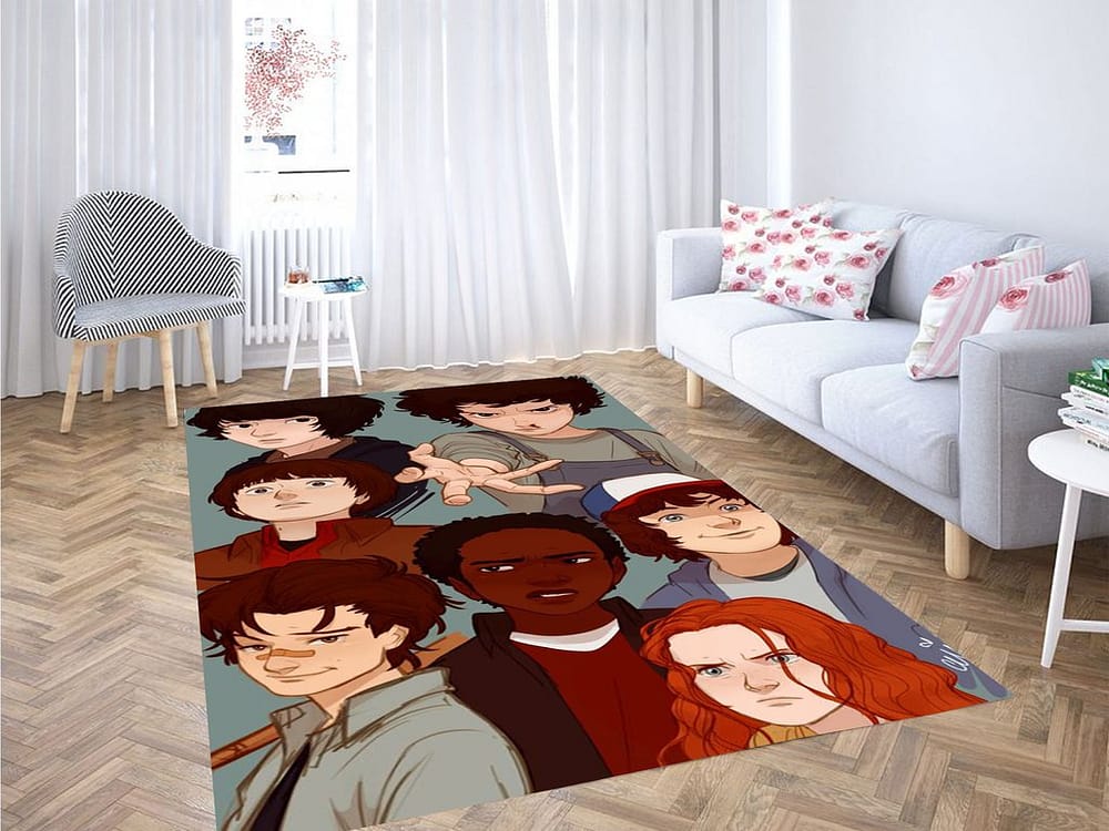 Stranger Things Art Living Room Modern Carpet Rug