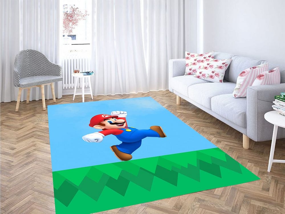 Super Mario 3d Living Room Modern Carpet Rug