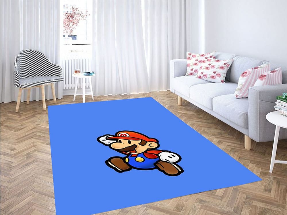 Super Mario Run Living Room Modern Carpet Rug