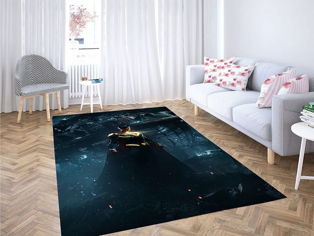 Superman Glowing Living Room Modern Carpet Rug