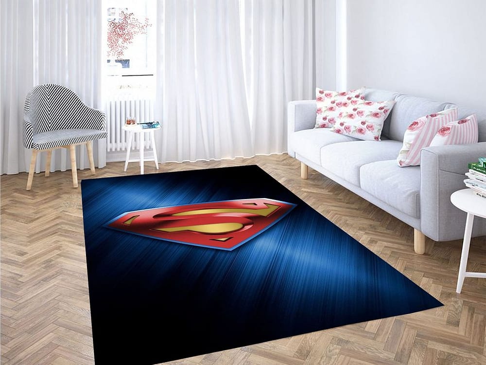 Superman Wallpaper Living Room Modern Carpet Rug