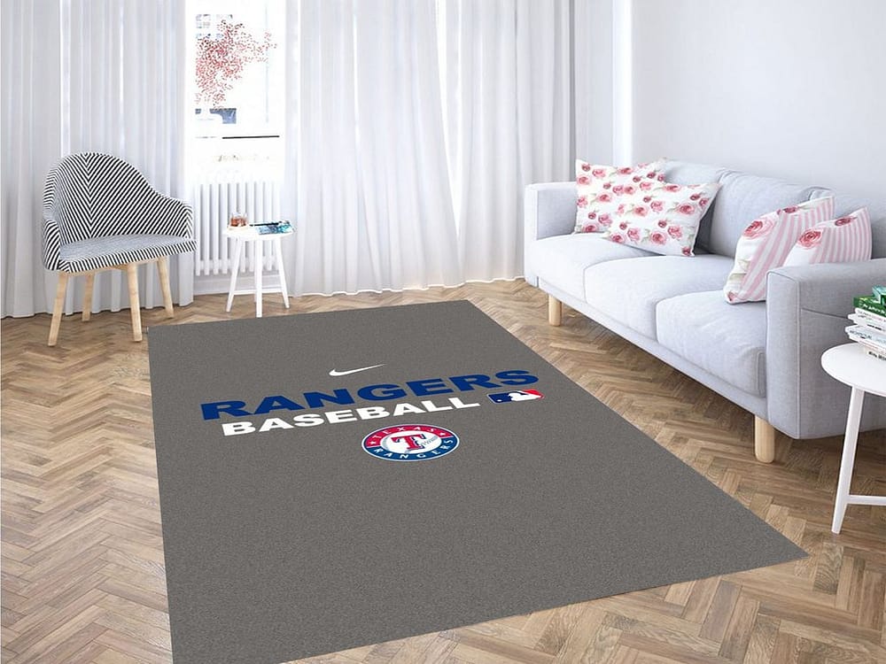 Texas Rangers Background Living Room Modern Carpet Rug