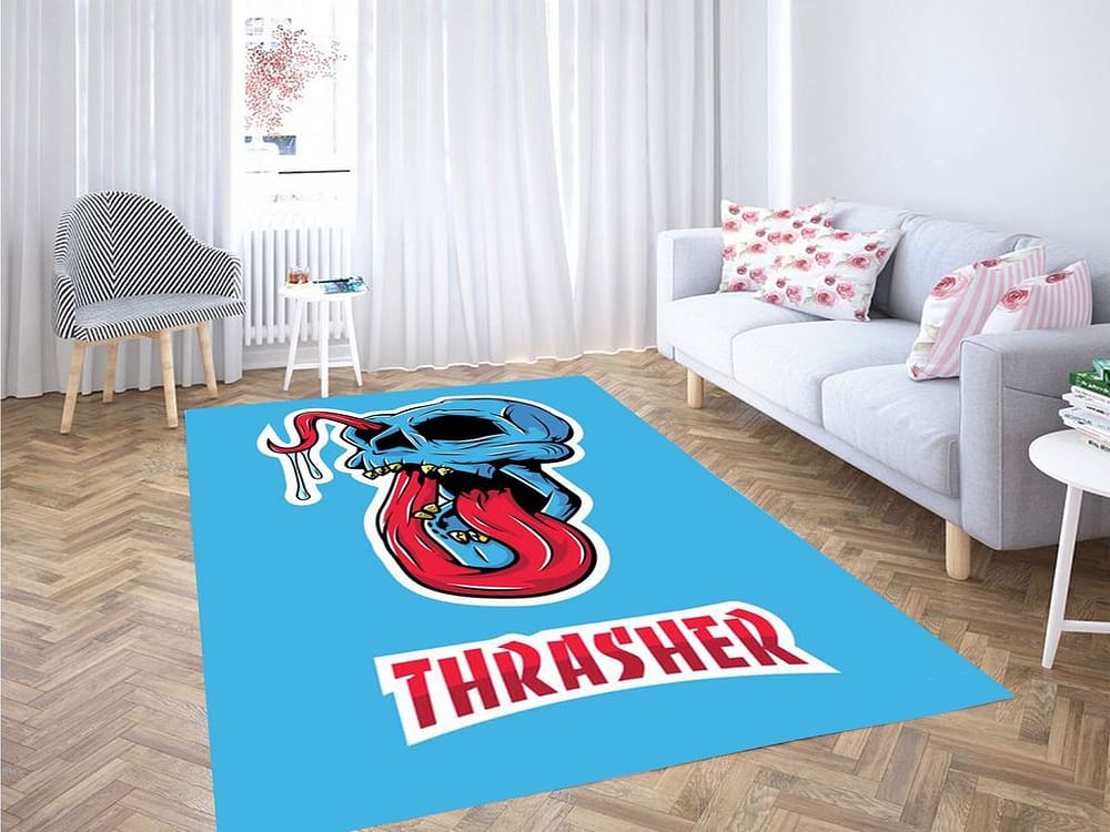Thrasher Wallpaper Living Room Modern Carpet Rug
