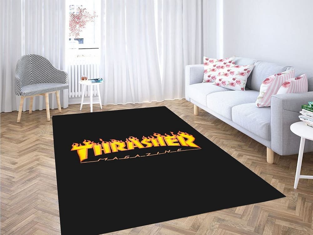 Thrasher Wallpapers Living Room Modern Carpet Rug