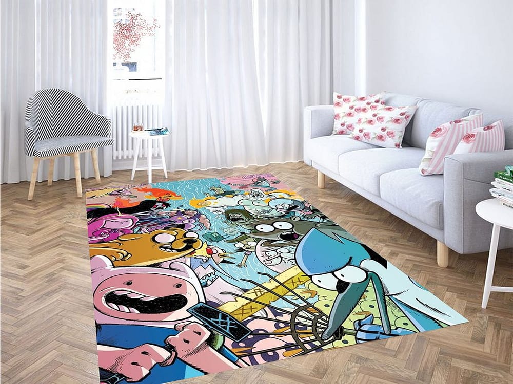War Adventure Time Living Room Modern Carpet Rug