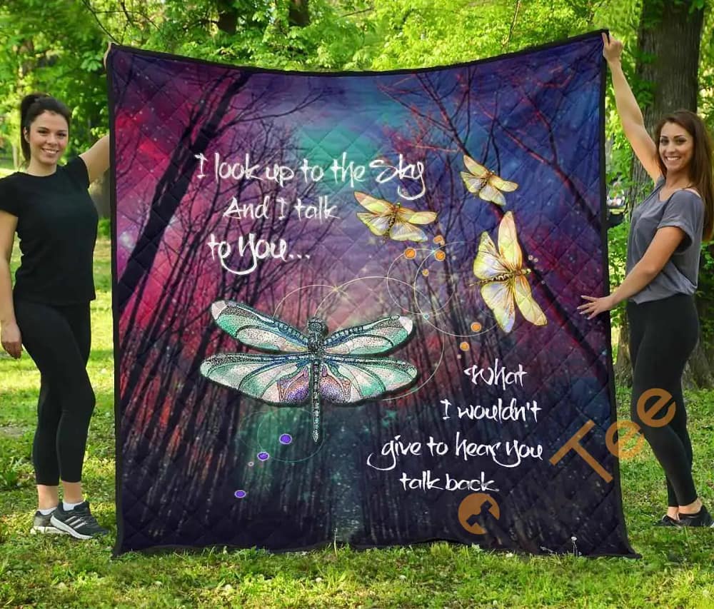 Dragonflies I Look Up To The Sky  Th1207 Quilt