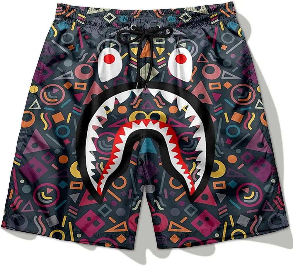 Mens Bape Shark Swim Trunks Shorts