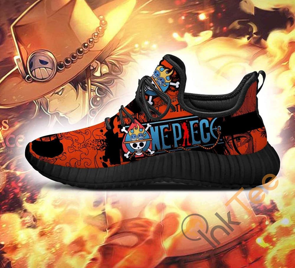 Inktee Store - Portgas D. Ace One Piece Anime Reze Shoes Image