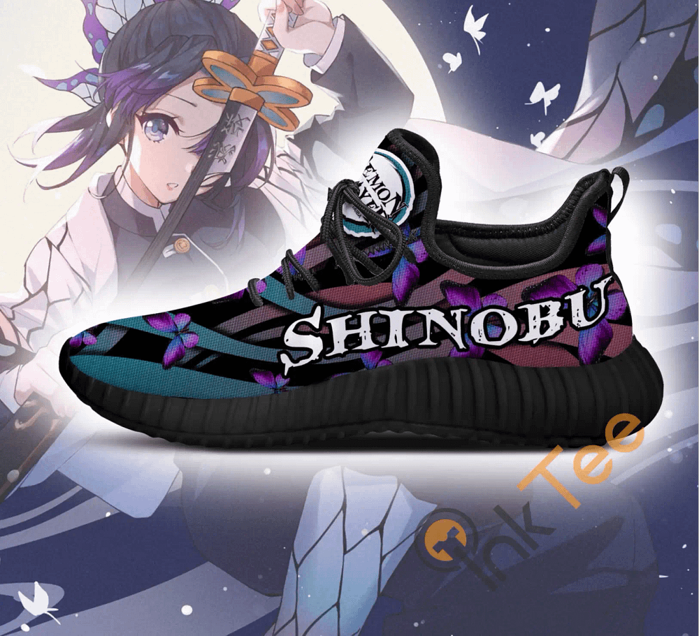 Inktee Store - Demon Slayer Shinobu Kocho Custom Anime Amazon Reze Shoes Image