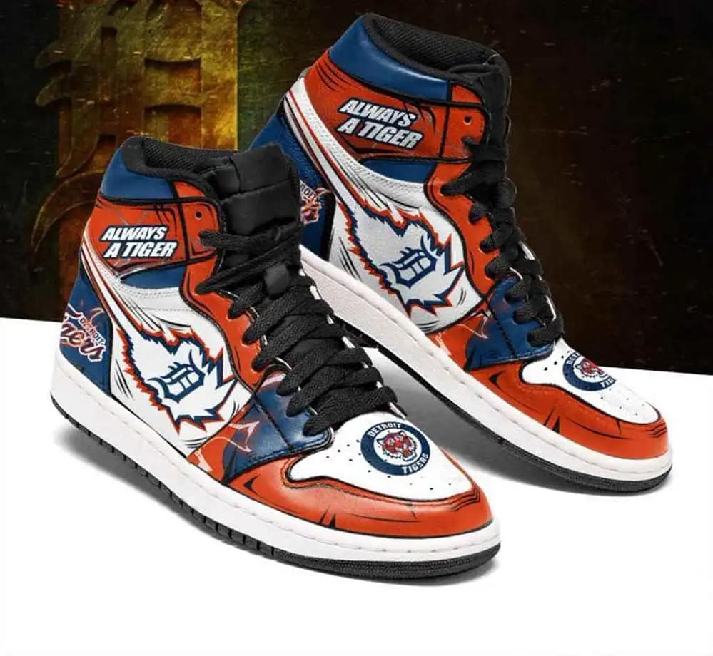Detroit Tigers Mlb Baseball Fashion Sneakers Perfect Gift For Sports Fans Air Jordan Shoes