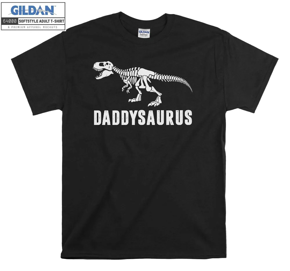 Inktee Store - Bones Daddysaurus T-Rex Dino Fun Fathers Day -Shirt Image