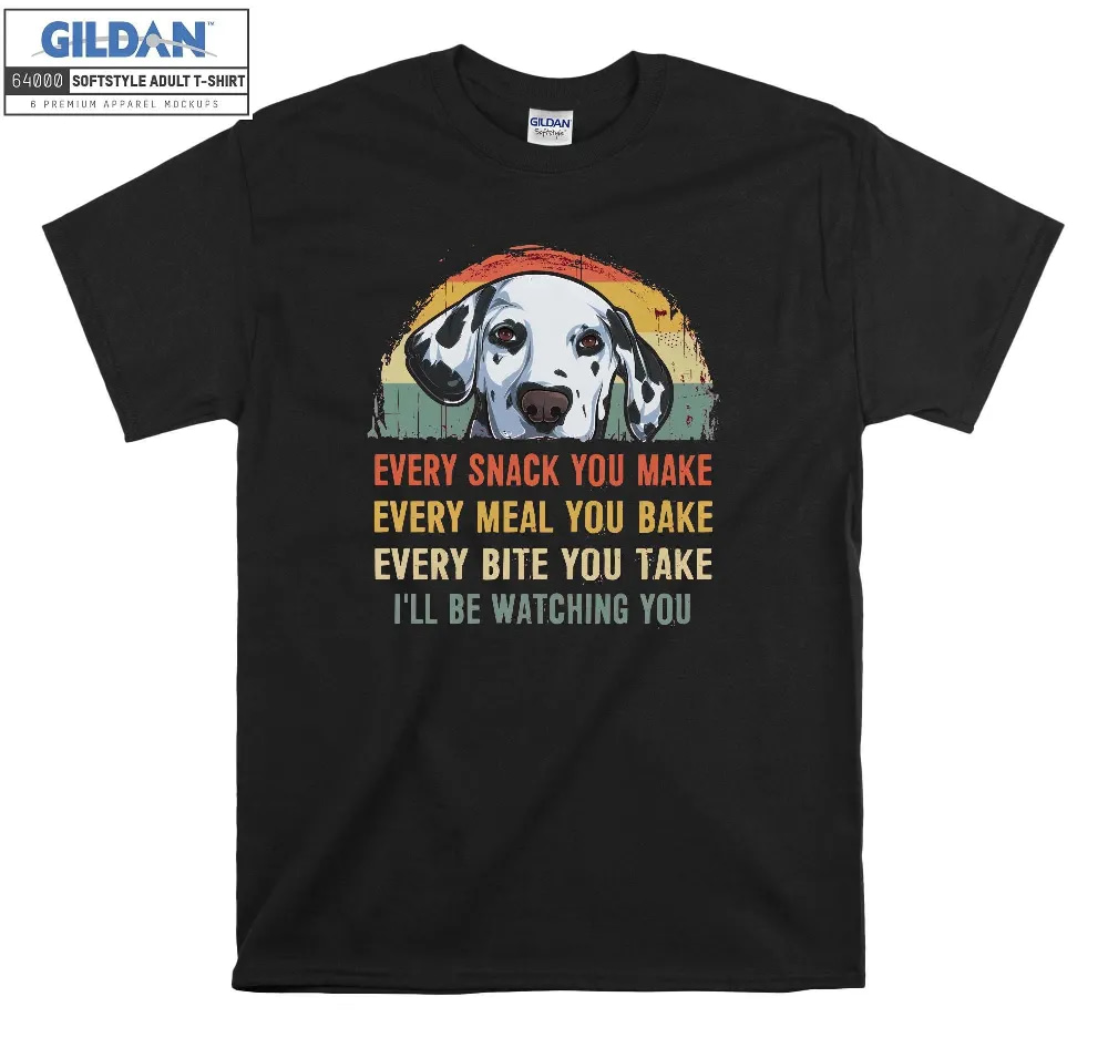 Inktee Store - Dalmatian I'Ll Be Watching You Tank Top Dog T-Shirt Image