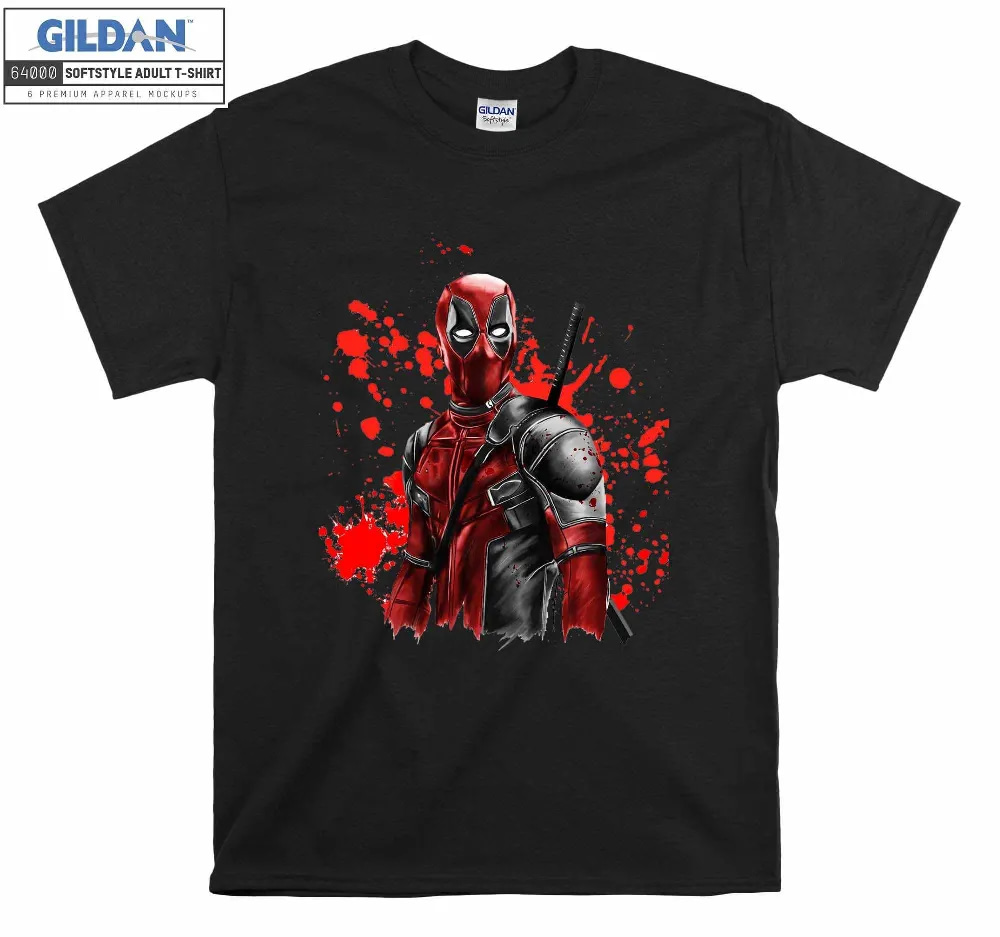 Inktee Store - Deadpool Wade Wilson Cute Chibi Funny Marvel T-Shirt Image