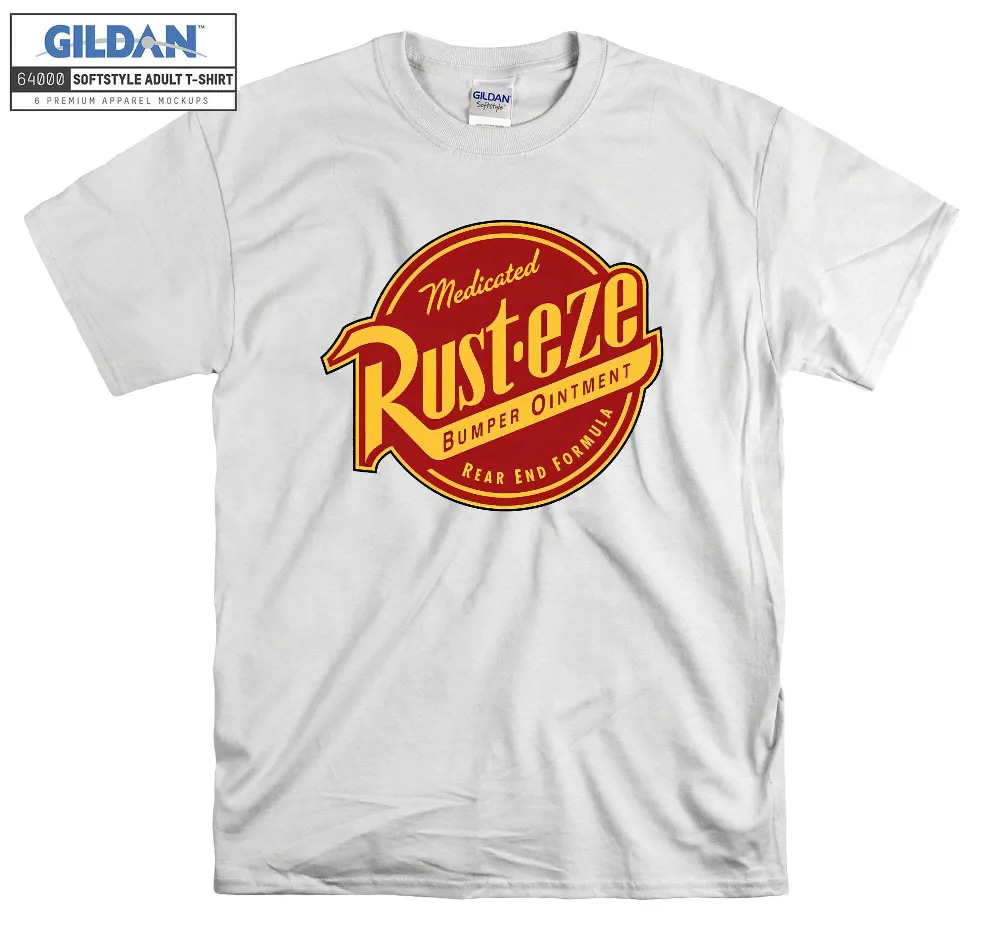 Inktee Store - Disney Cars 2 Rust-Eze Ointment Logo Graphic T-Shirt Image