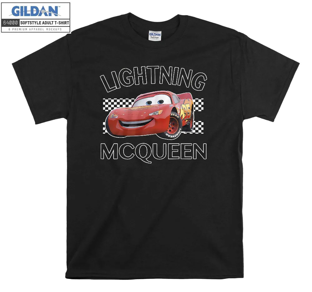 Inktee Store - Disney Cars Lightning Mcqueen Finish Graphic T-Shirt Image