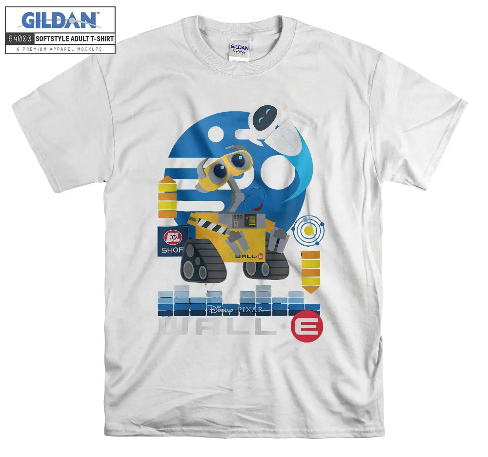 Inktee Store - Disney Wall-E And Eve Distressed Friendship T-Shirt Image