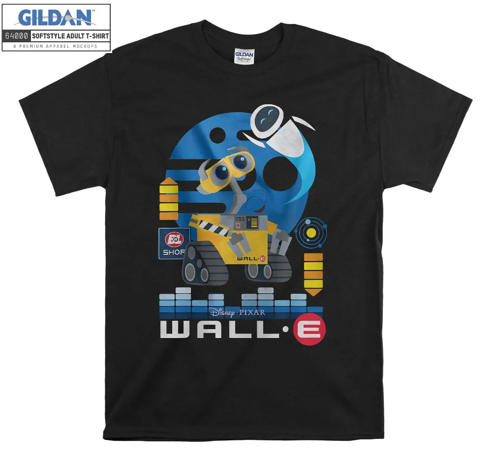 Inktee Store - Disney Wall-E And Eve Distressed Friendship T-Shirt Image